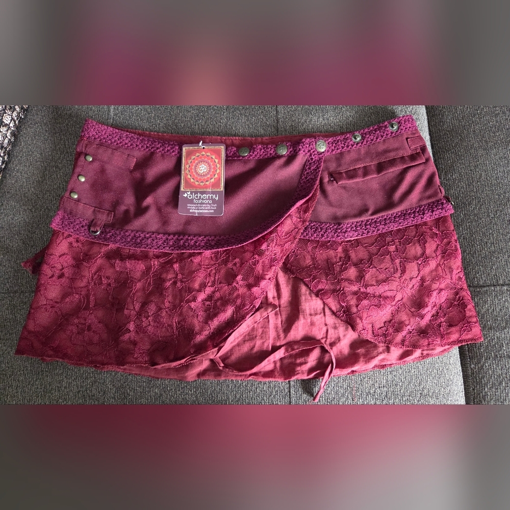 Alchemy Fashions Mini Wrap Around Skirt